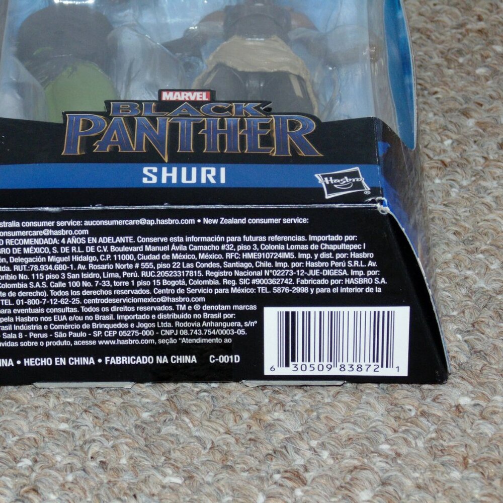 2018 Hasbro Marvel Legends Black Panther 6" Shuri Figure MIB Brand New BAF Hulk - Picture 8 of 10